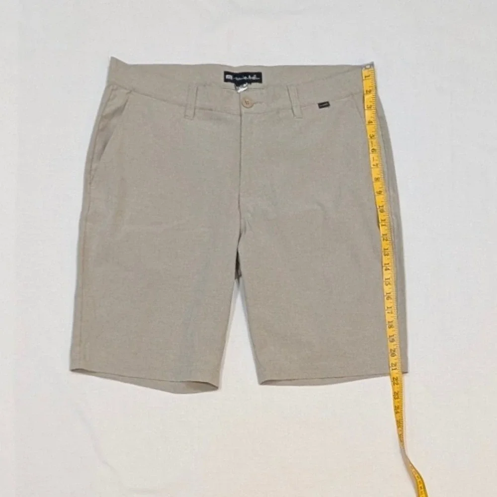 Travis Mathew Beck Shorts Men's 36 Khaki Tan Golf Lifestyle